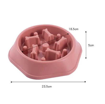 Pet Slow Feeder Bowl / Anti-Gulping Food Plate