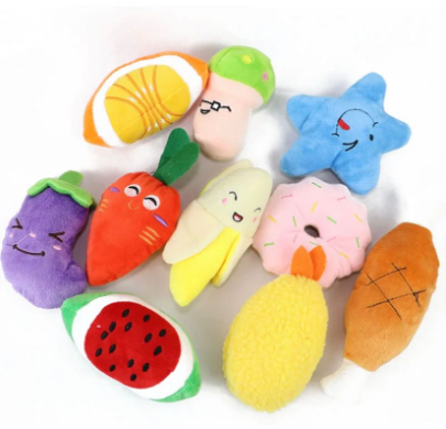 Squeaky Plush Toys (Random Selection)
