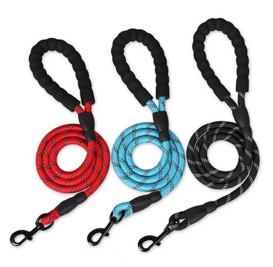 Reflective Dog Leash with Soft Handle